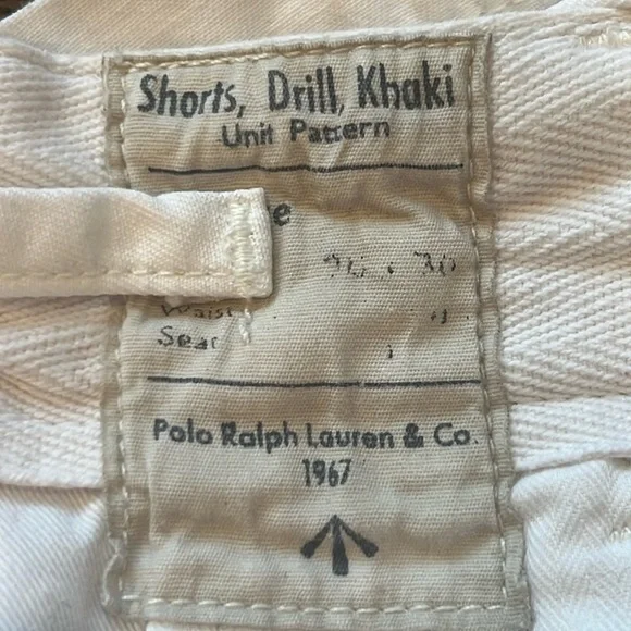 Polo Ralph Lauren Classic Cargo Shorts Khakis White/Relaxed Fit Size 31 - Picture 14 of 16